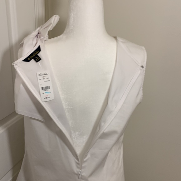 NWT Brooks Brothers bow shoulder sleeveless blouse - Picture 4 of 5
